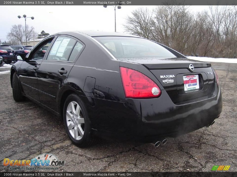2006 Nissan Maxima 3.5 SE Onyx Black / Black Photo #3