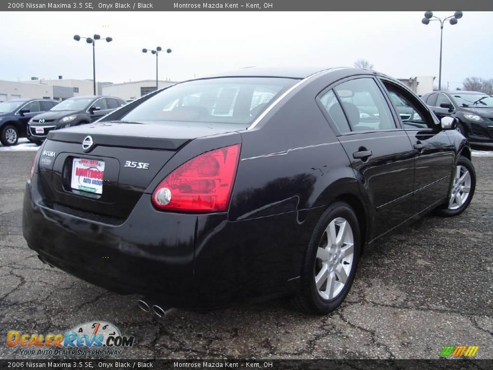 2006 Nissan Maxima 3.5 SE Onyx Black / Black Photo #5