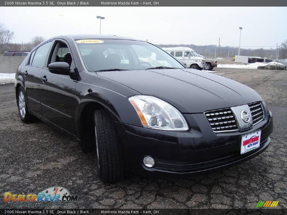 2006 Nissan Maxima 3.5 SE Onyx Black / Black Photo #7