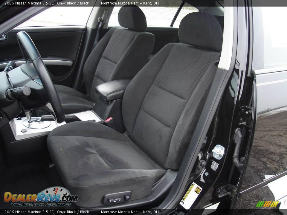 2006 Nissan Maxima 3.5 SE Onyx Black / Black Photo #14