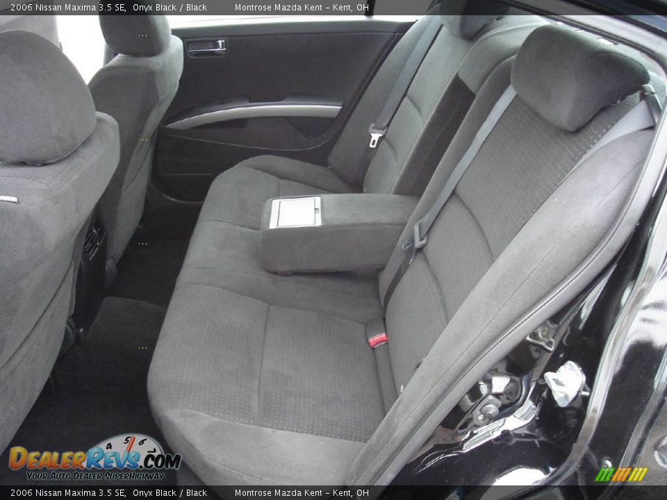 2006 Nissan Maxima 3.5 SE Onyx Black / Black Photo #17