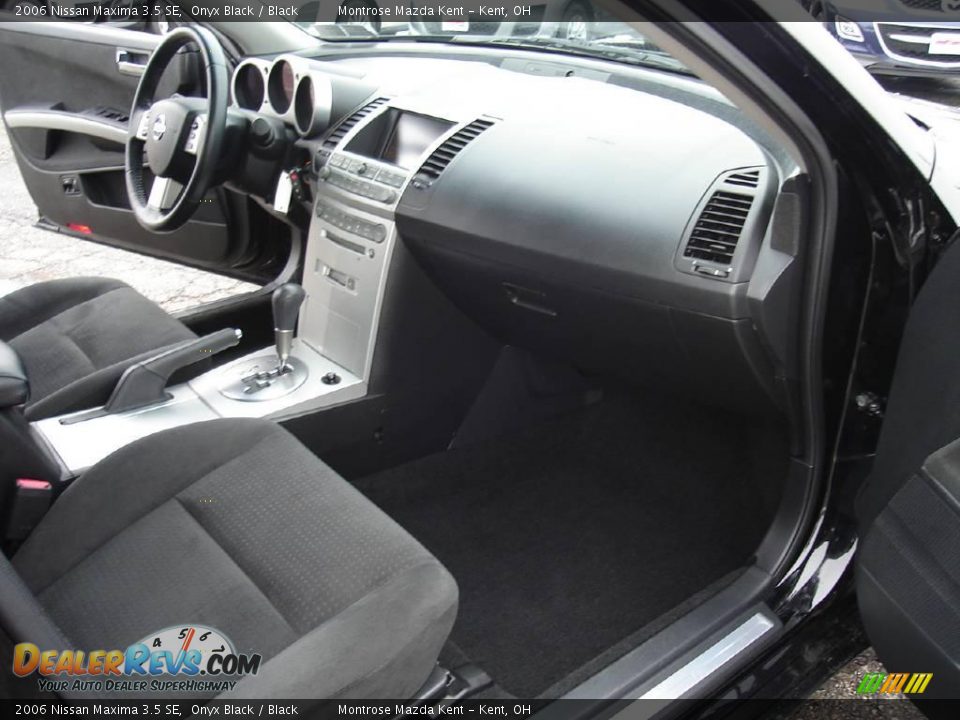 2006 Nissan Maxima 3.5 SE Onyx Black / Black Photo #21