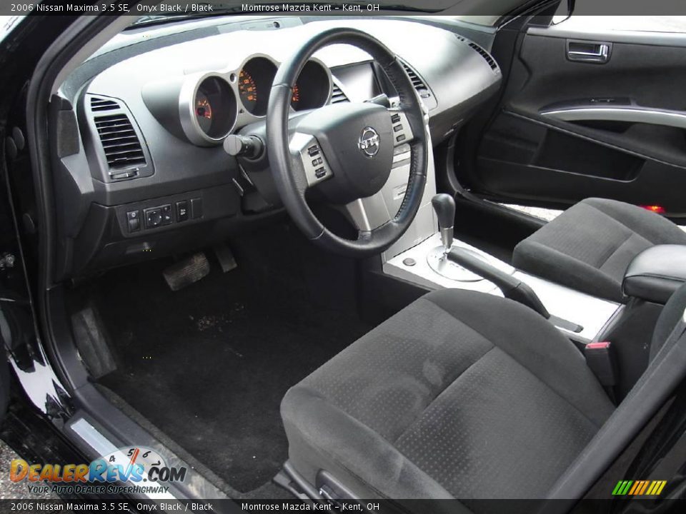 2006 Nissan Maxima 3.5 SE Onyx Black / Black Photo #25
