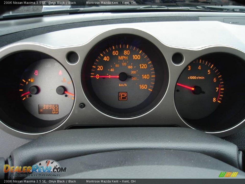 2006 Nissan Maxima 3.5 SE Onyx Black / Black Photo #27