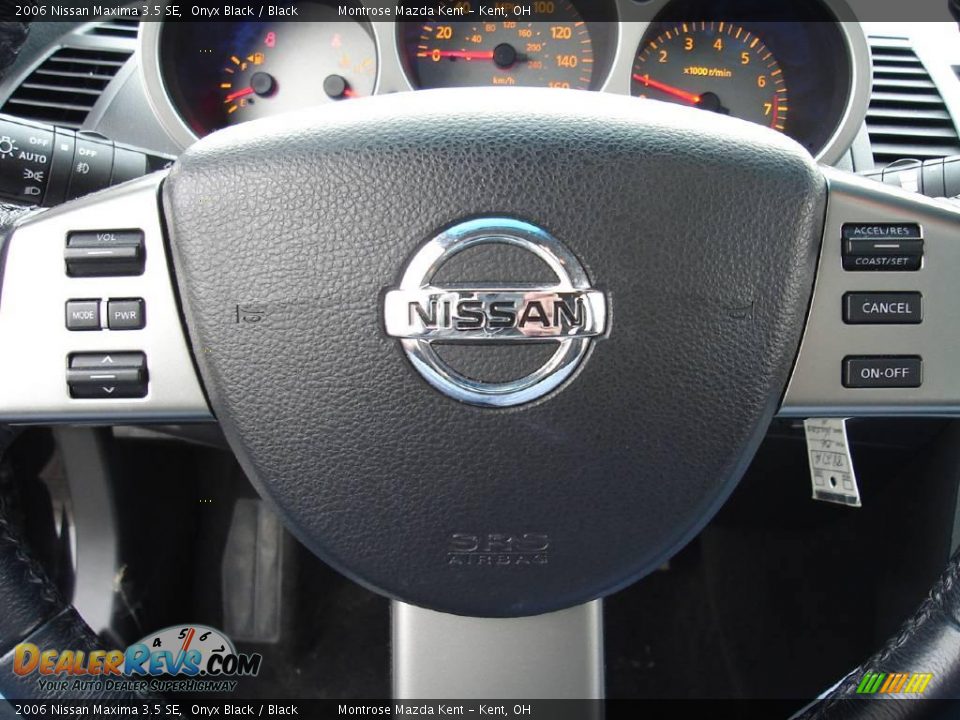 2006 Nissan Maxima 3.5 SE Onyx Black / Black Photo #28