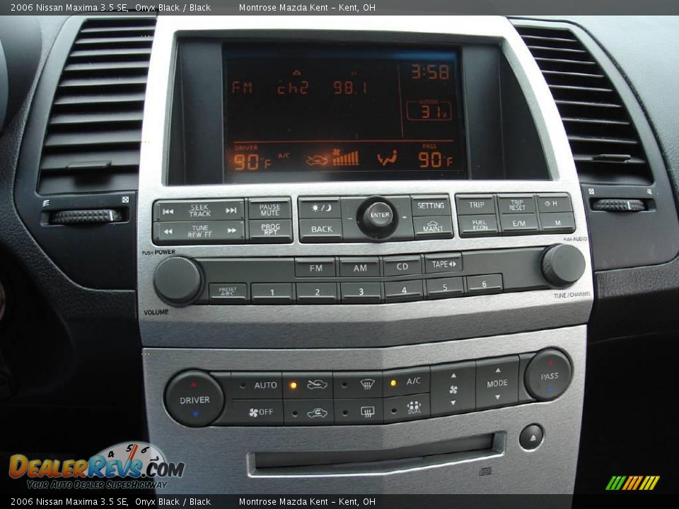 2006 Nissan Maxima 3.5 SE Onyx Black / Black Photo #29