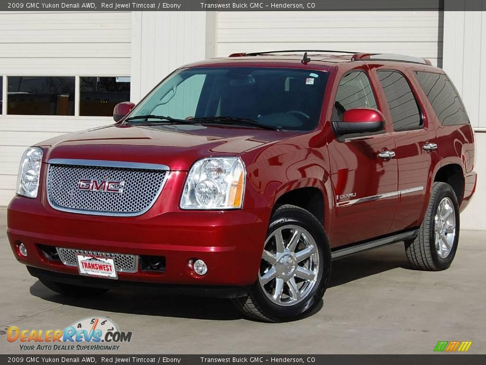 2009 GMC Yukon Denali AWD Red Jewel Tintcoat / Ebony Photo #4