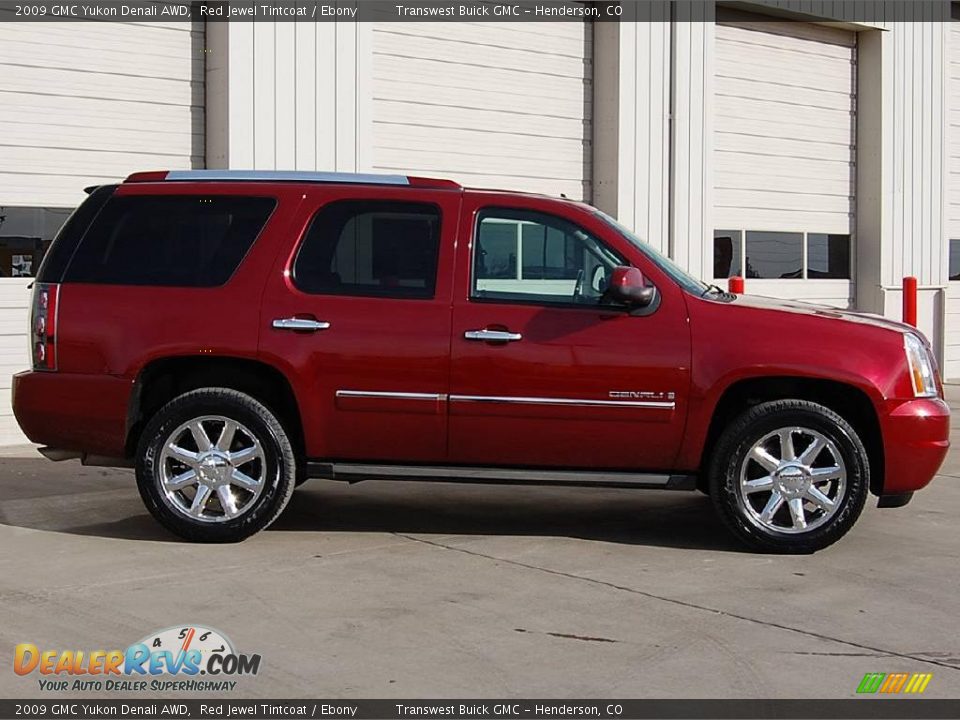 2009 GMC Yukon Denali AWD Red Jewel Tintcoat / Ebony Photo #7