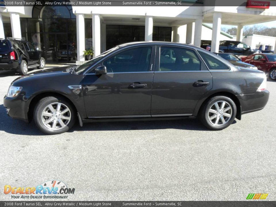 2008 Ford Taurus SEL Alloy Grey Metallic / Medium Light Stone Photo #2