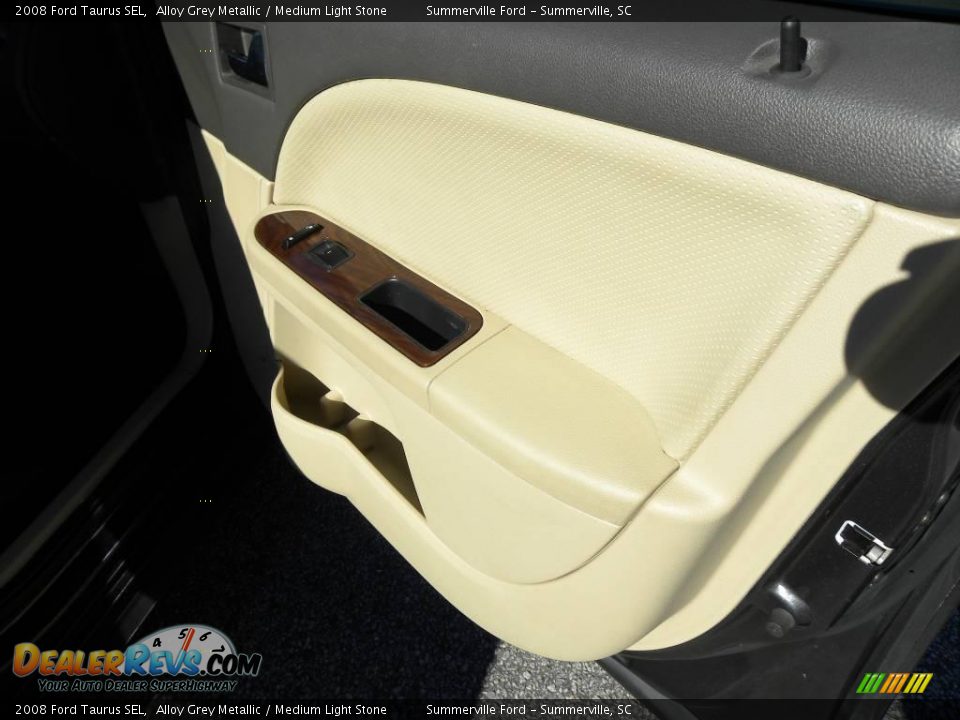 2008 Ford Taurus SEL Alloy Grey Metallic / Medium Light Stone Photo #10