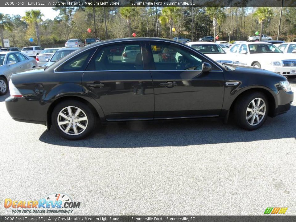 2008 Ford Taurus SEL Alloy Grey Metallic / Medium Light Stone Photo #13