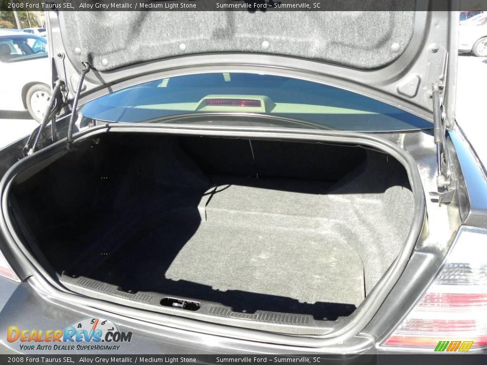 2008 Ford Taurus SEL Alloy Grey Metallic / Medium Light Stone Photo #15