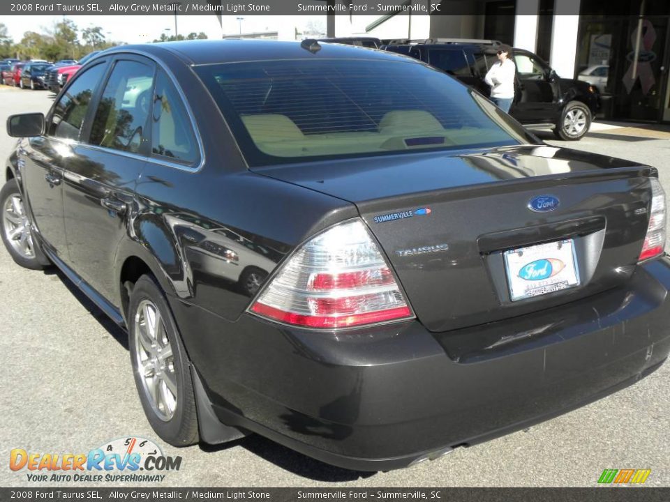 2008 Ford Taurus SEL Alloy Grey Metallic / Medium Light Stone Photo #16