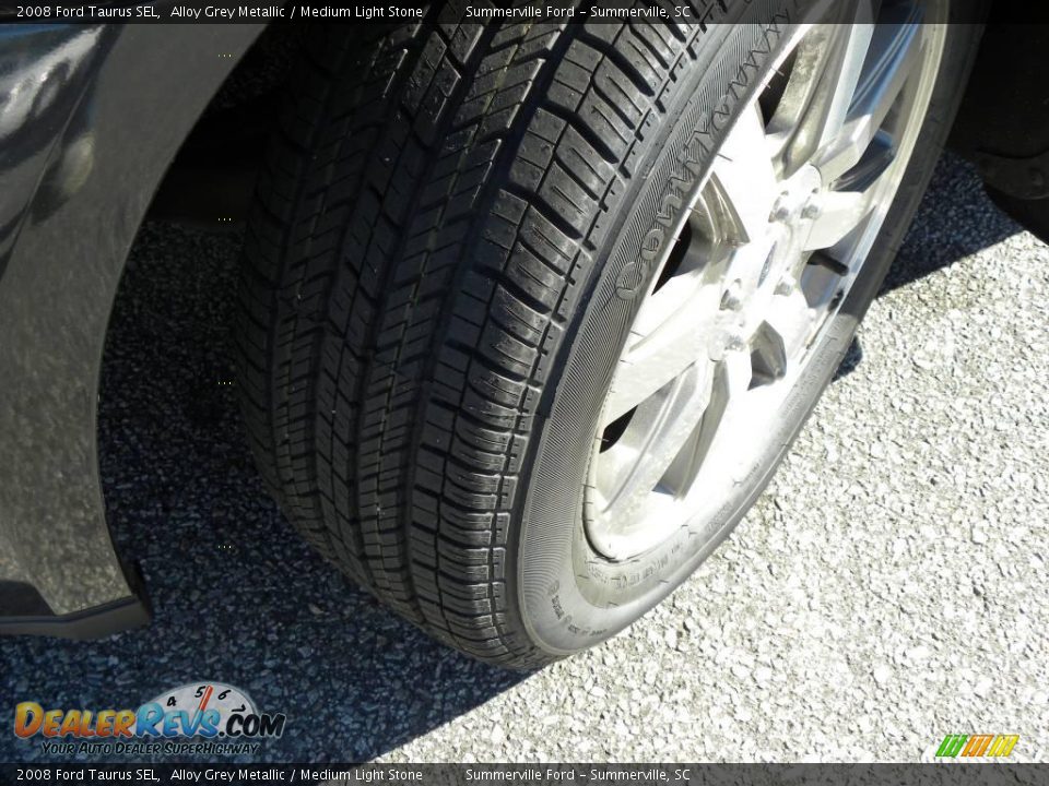 2008 Ford Taurus SEL Alloy Grey Metallic / Medium Light Stone Photo #18