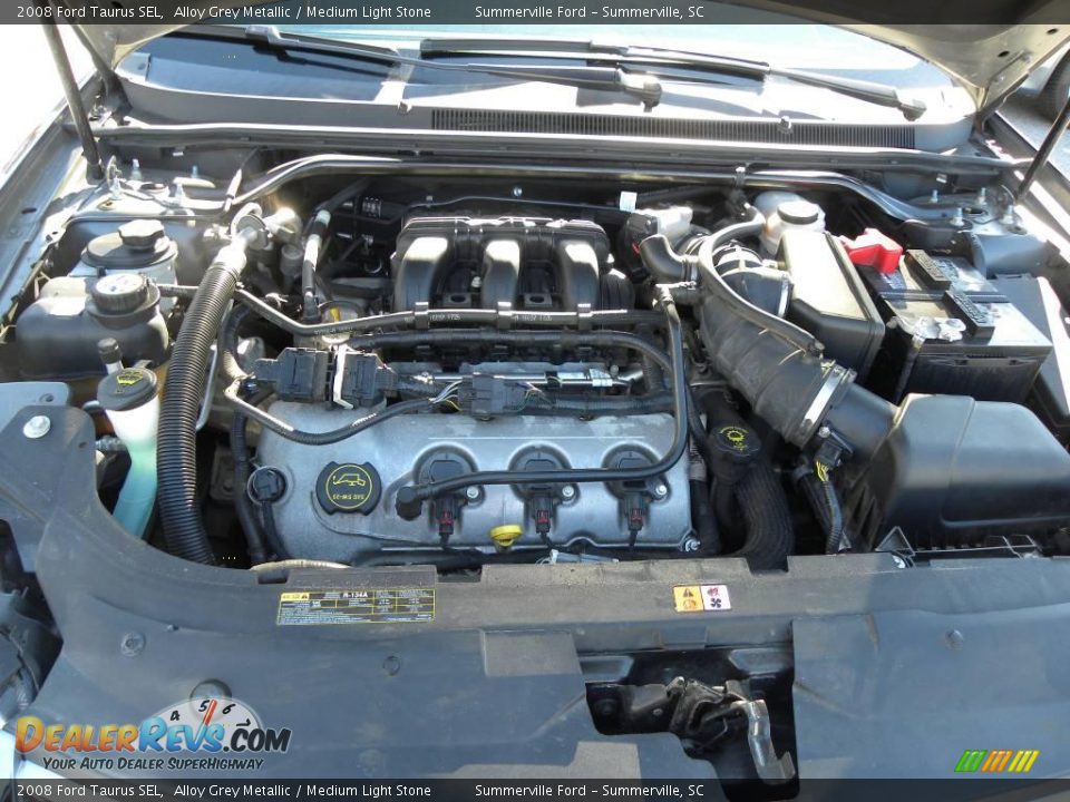 2008 Ford Taurus SEL Alloy Grey Metallic / Medium Light Stone Photo #19