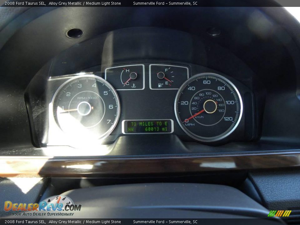 2008 Ford Taurus SEL Alloy Grey Metallic / Medium Light Stone Photo #22