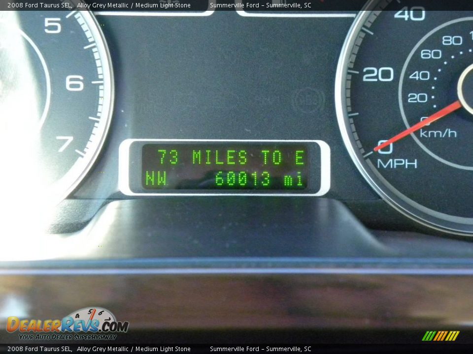 2008 Ford Taurus SEL Alloy Grey Metallic / Medium Light Stone Photo #23