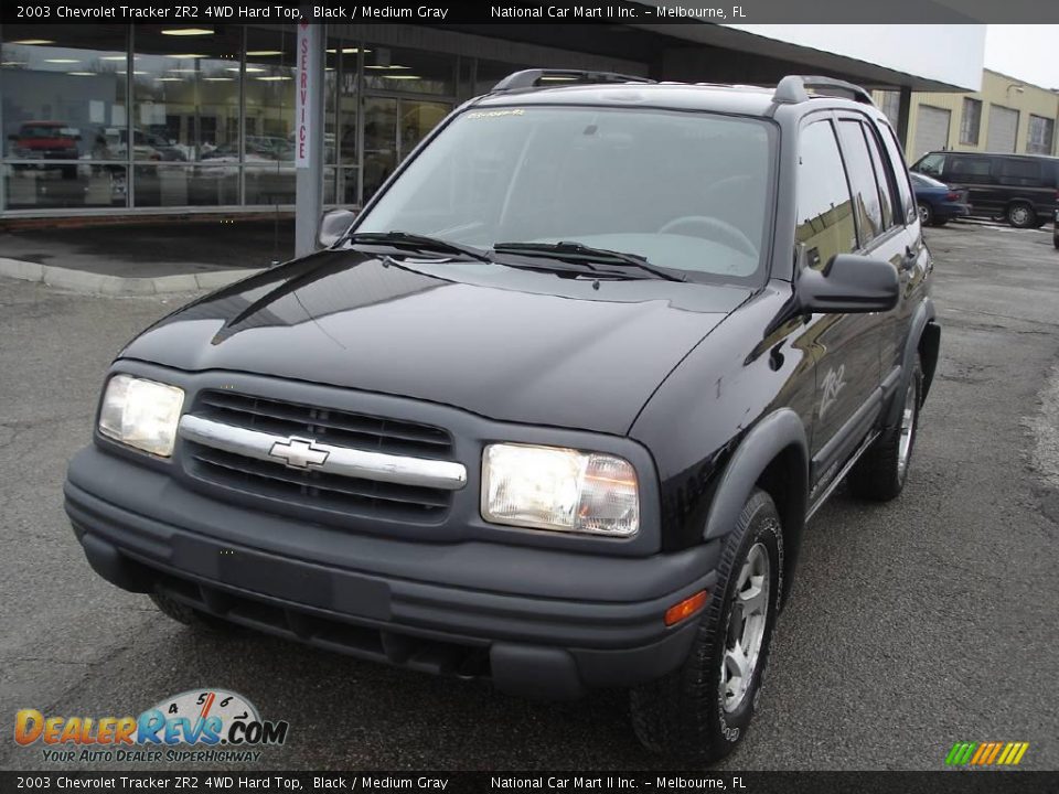 2003 Chevrolet Tracker ZR2 4WD Hard Top Black / Medium Gray Photo #2
