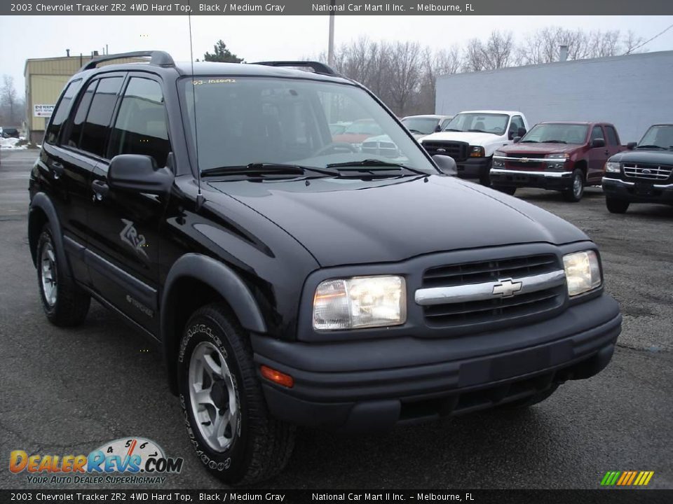 2003 Chevrolet Tracker ZR2 4WD Hard Top Black / Medium Gray Photo #3