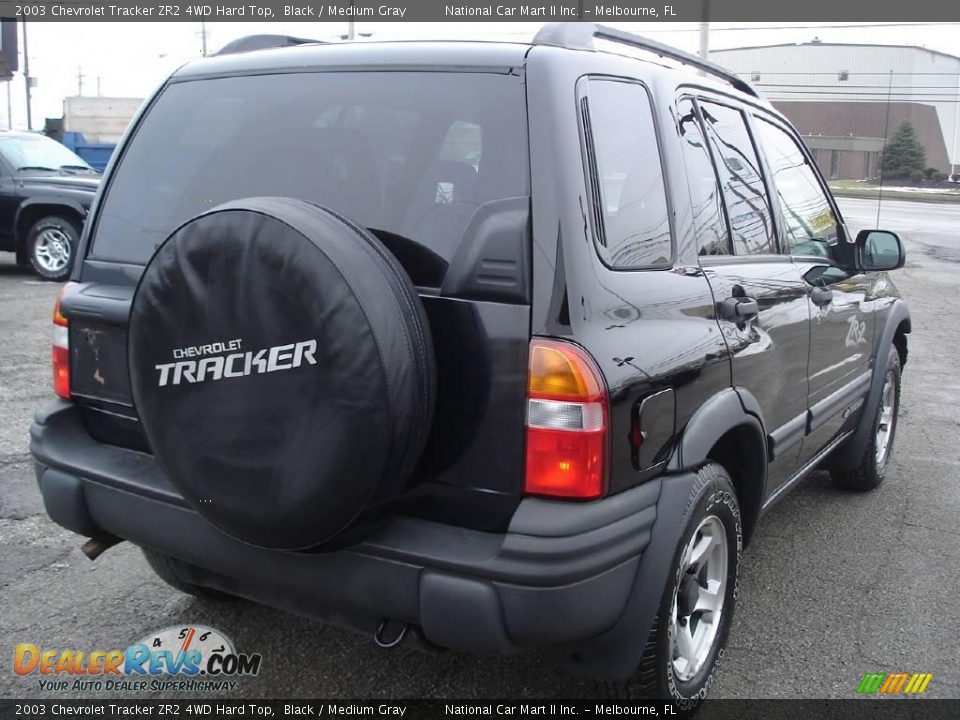 2003 Chevrolet Tracker ZR2 4WD Hard Top Black / Medium Gray Photo #5