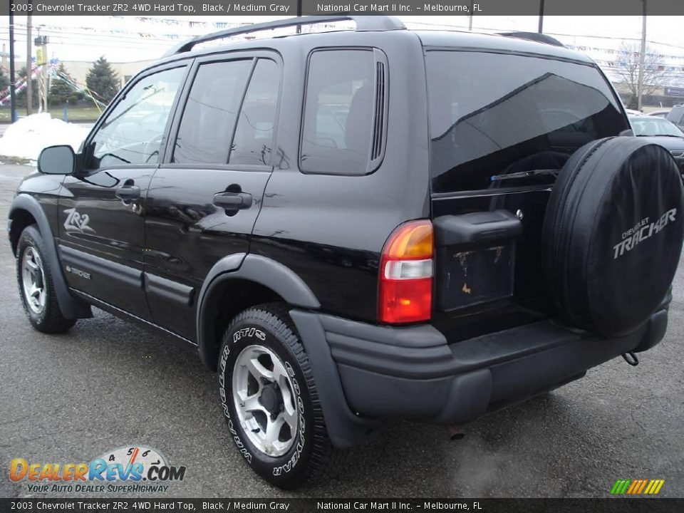 2003 Chevrolet Tracker ZR2 4WD Hard Top Black / Medium Gray Photo #6