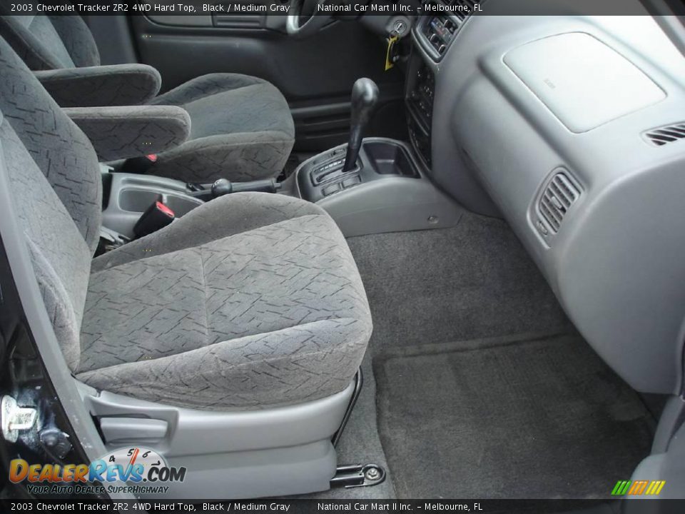 2003 Chevrolet Tracker ZR2 4WD Hard Top Black / Medium Gray Photo #14