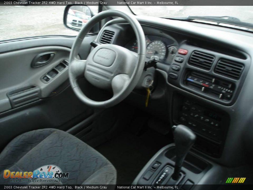 2003 Chevrolet Tracker ZR2 4WD Hard Top Black / Medium Gray Photo #17