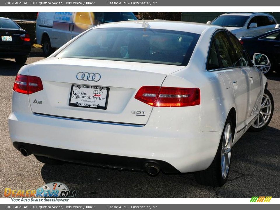 2009 Audi A6 3.0T quattro Sedan Ibis White / Black Photo #2