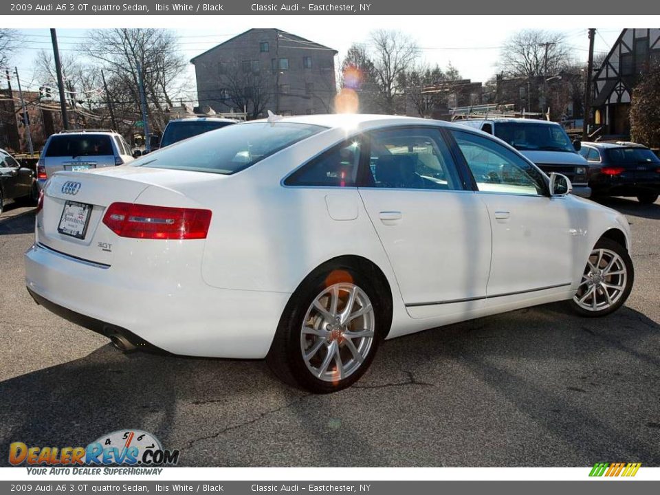 2009 Audi A6 3.0T quattro Sedan Ibis White / Black Photo #3