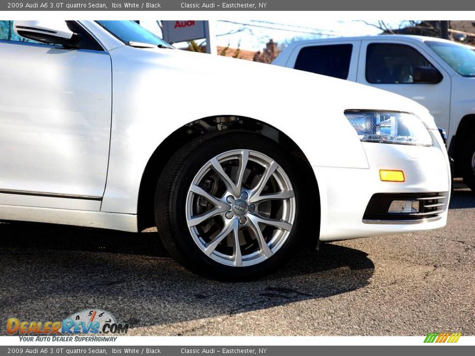 2009 Audi A6 3.0T quattro Sedan Ibis White / Black Photo #7