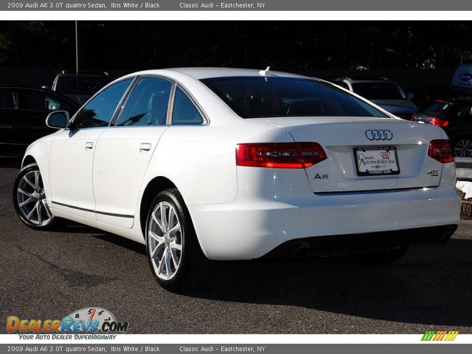 2009 Audi A6 3.0T quattro Sedan Ibis White / Black Photo #8