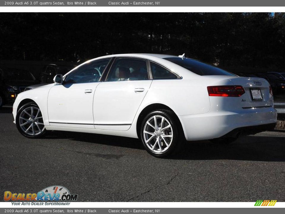 2009 Audi A6 3.0T quattro Sedan Ibis White / Black Photo #9