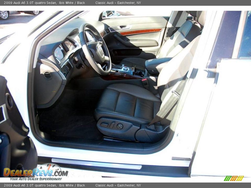 2009 Audi A6 3.0T quattro Sedan Ibis White / Black Photo #11
