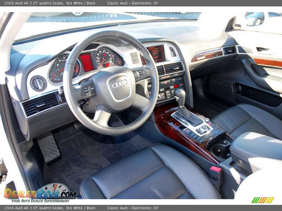 2009 Audi A6 3.0T quattro Sedan Ibis White / Black Photo #12
