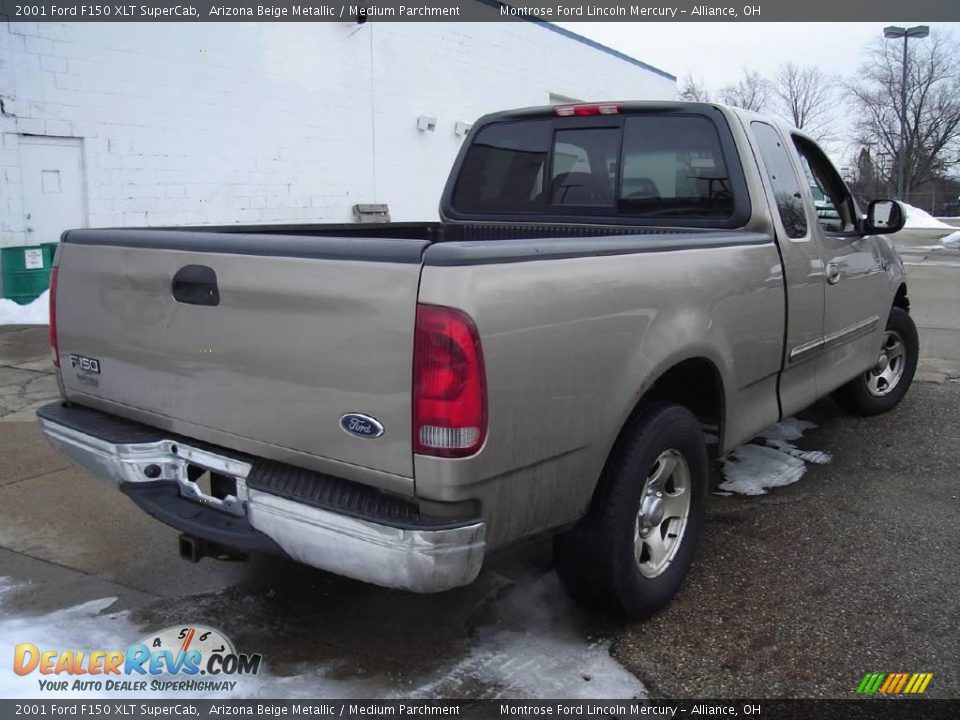 2001 Ford F150 XLT SuperCab Arizona Beige Metallic / Medium Parchment Photo #5