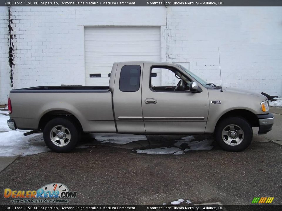 2001 Ford F150 XLT SuperCab Arizona Beige Metallic / Medium Parchment Photo #6