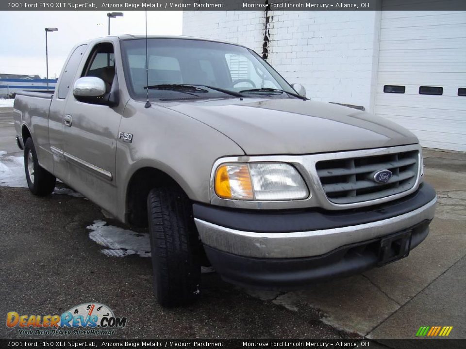 2001 Ford F150 XLT SuperCab Arizona Beige Metallic / Medium Parchment Photo #7