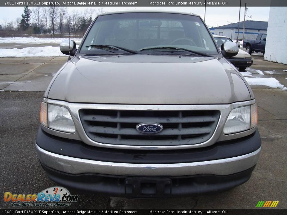 2001 Ford F150 XLT SuperCab Arizona Beige Metallic / Medium Parchment Photo #8