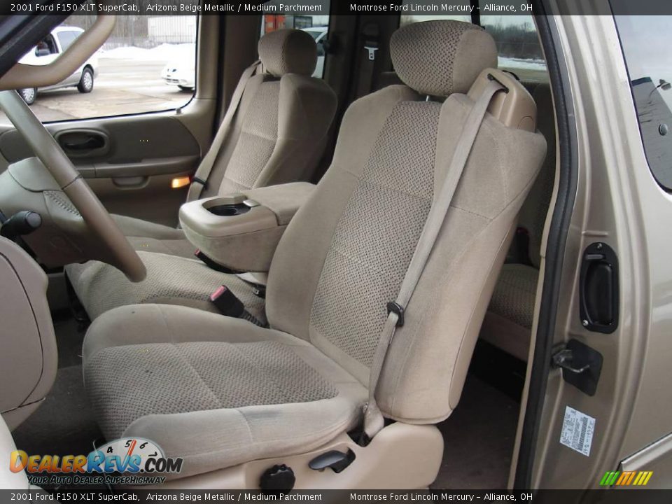 2001 Ford F150 XLT SuperCab Arizona Beige Metallic / Medium Parchment Photo #15