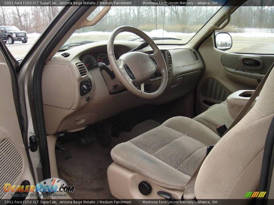 2001 Ford F150 XLT SuperCab Arizona Beige Metallic / Medium Parchment Photo #26