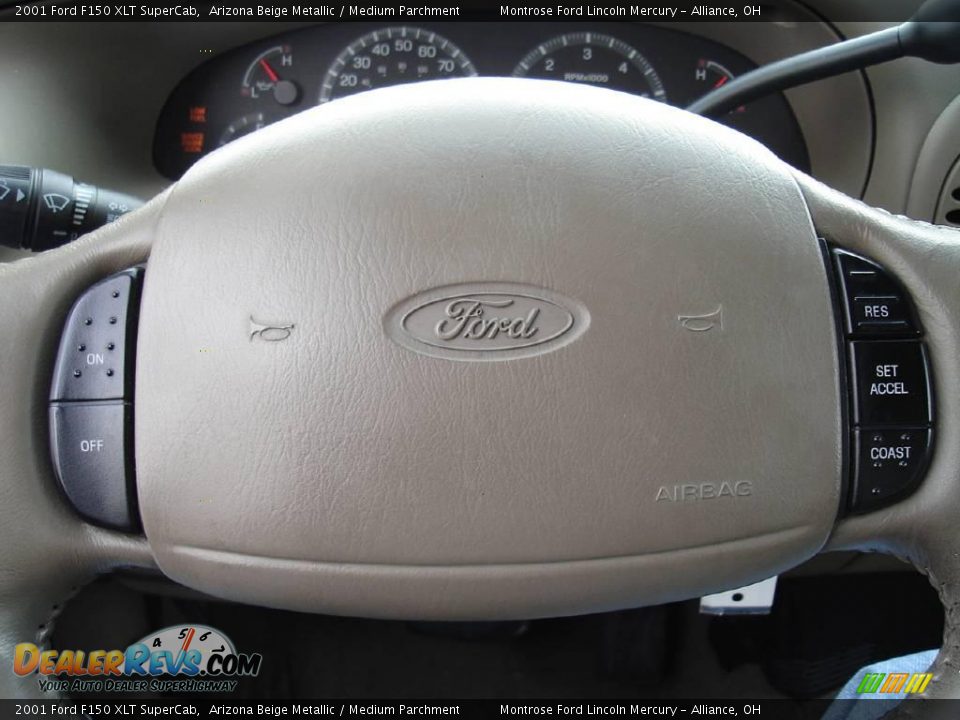 2001 Ford F150 XLT SuperCab Arizona Beige Metallic / Medium Parchment Photo #29