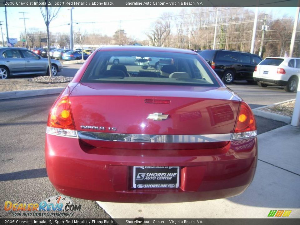 2006 Chevrolet Impala LS Sport Red Metallic / Ebony Black Photo #5