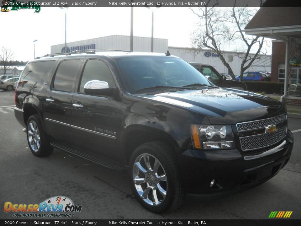 2009 Chevrolet Suburban LTZ 4x4 Black / Ebony Photo #1