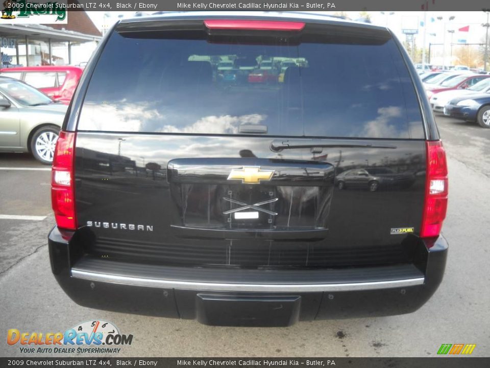 2009 Chevrolet Suburban LTZ 4x4 Black / Ebony Photo #4