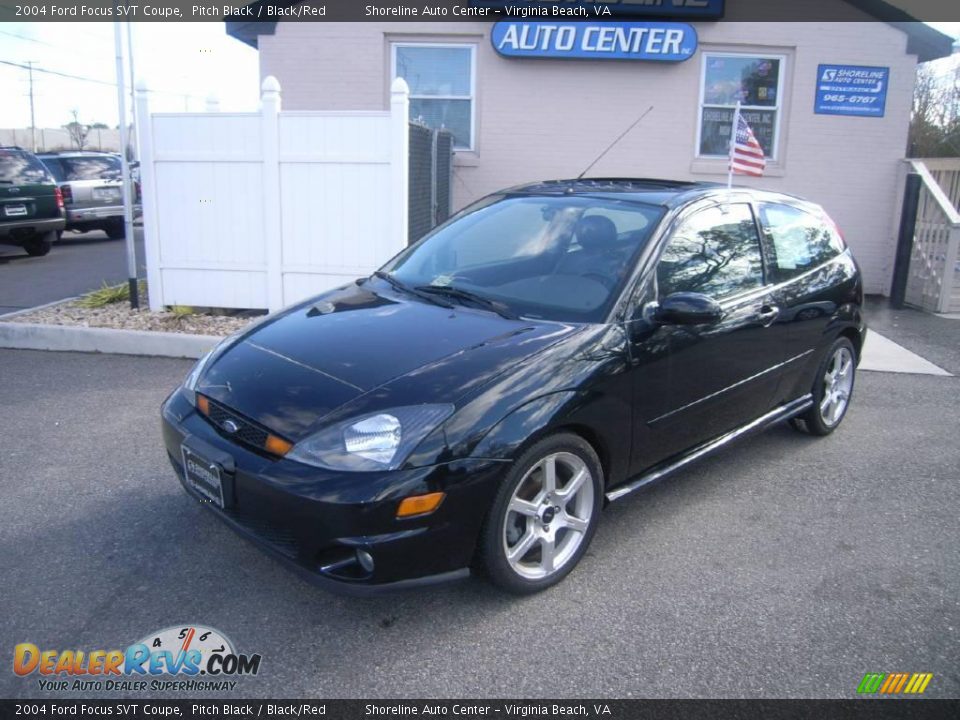 2004 Ford Focus SVT Coupe Pitch Black / Black/Red Photo #2
