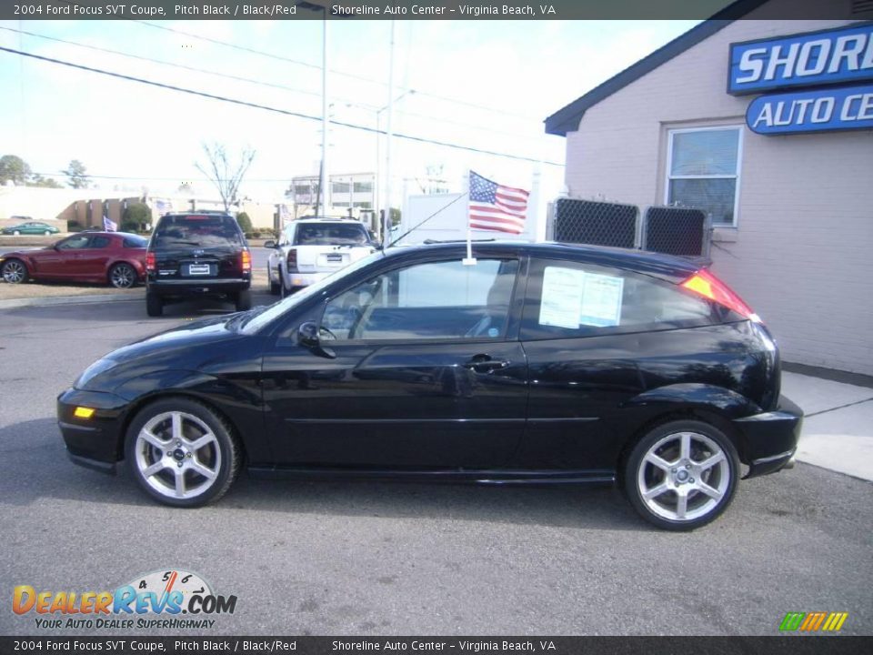 2004 Ford Focus SVT Coupe Pitch Black / Black/Red Photo #3