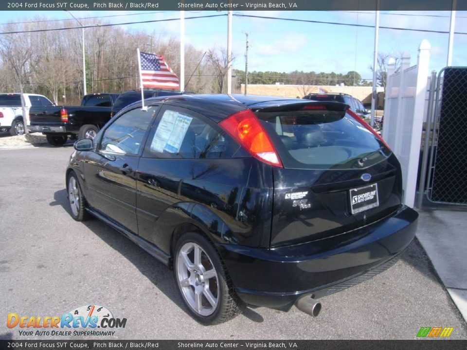 2004 Ford Focus SVT Coupe Pitch Black / Black/Red Photo #4