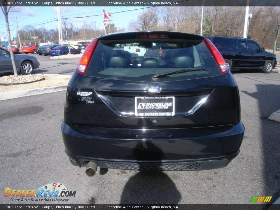 2004 Ford Focus SVT Coupe Pitch Black / Black/Red Photo #5
