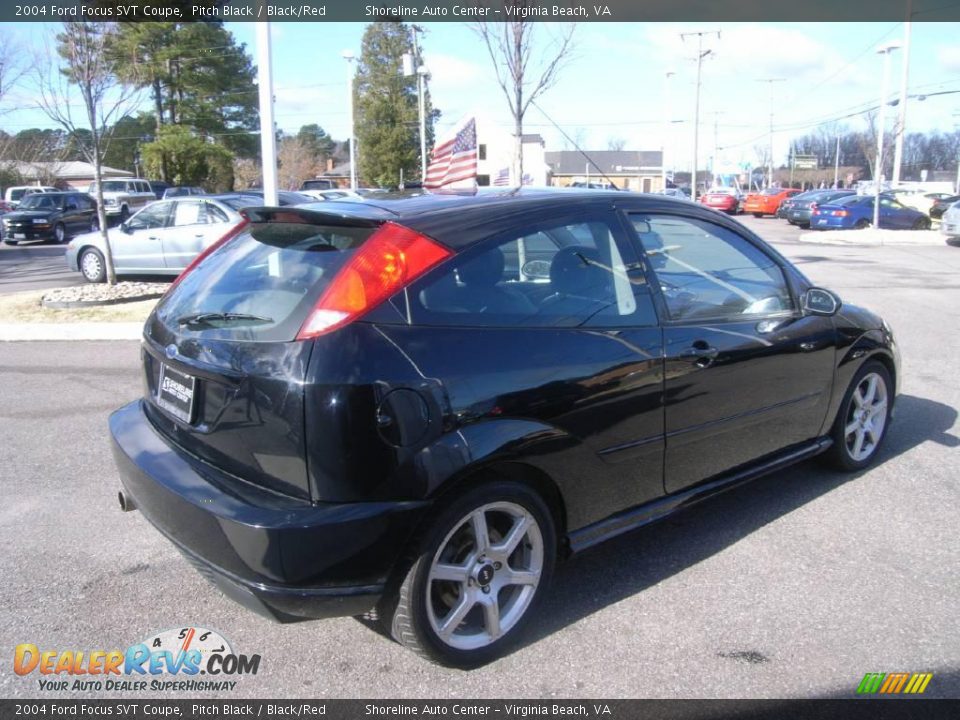2004 Ford Focus SVT Coupe Pitch Black / Black/Red Photo #6
