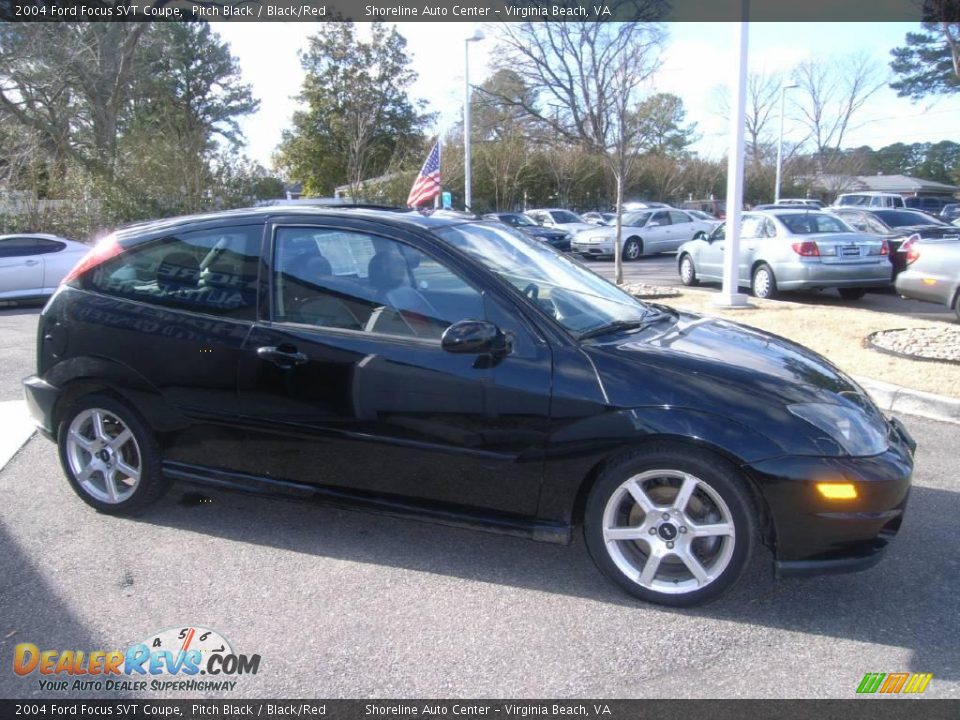 2004 Ford Focus SVT Coupe Pitch Black / Black/Red Photo #7
